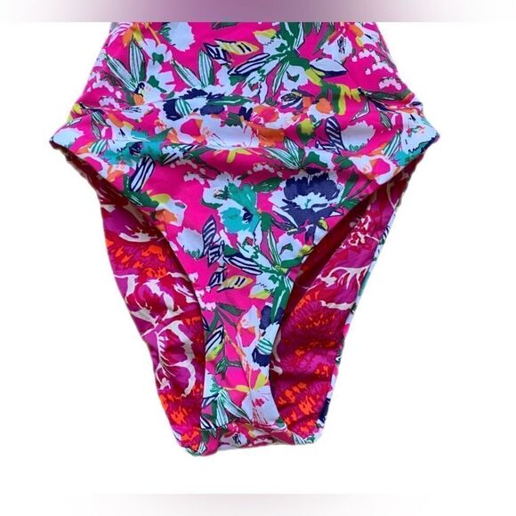 MAAJI NWT MIMI TRIKINI REVERSIBLE ONE PIECE IN ZINNIA SIZE SMALL - Picture 10 of 11